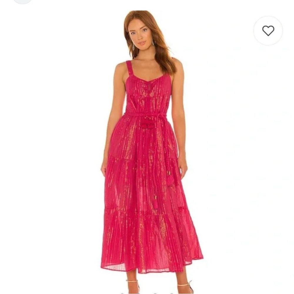 Kiana Grimalli Pink and Gold summer dress